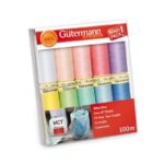 Gütermann Sew All Thread Pastels 10 PACKS with 100m Reels