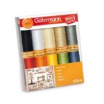 Gütermann 100% Cotton Thread Basic 10 PACK with 100m Reels