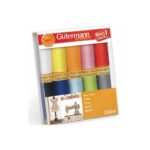 Gütermann 100% Cotton Thread Rainbow 10 PACK with 100m Reels