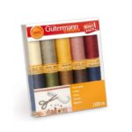 Gütermann 100 Cotton Thread Naturals 10 PACK with 100m Reels