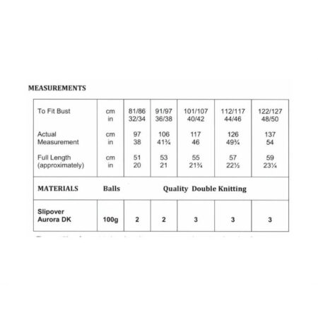 Slipover Pattern JB847 - Image 2