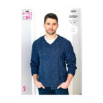 King Cole Men's Sweater & Sleeveless Sweater Pattern 5659