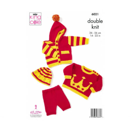 King Cole Baby Set Pattern 6021 - Image 2
