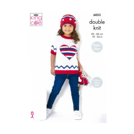 King Cole Sweater, Hoodie and Crown Pattern 6023