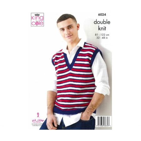 King Cole Sweater, Tank Top and Crown Pattern 6024 - Image 2