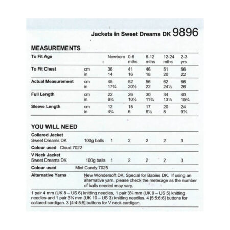 Jackets Pattern 9896 - Image 2