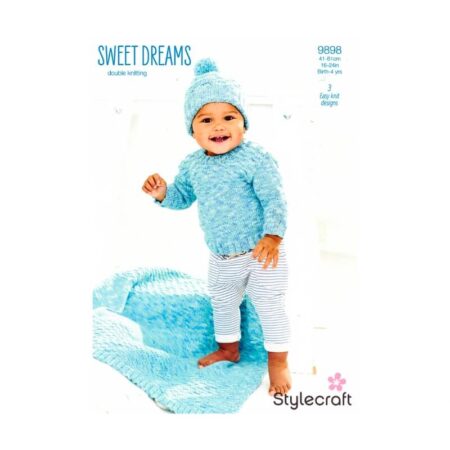 Sweater, Hat & Blanket Pattern 9898