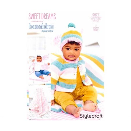 Cardigan, Hat and Blanket Pattern 9977