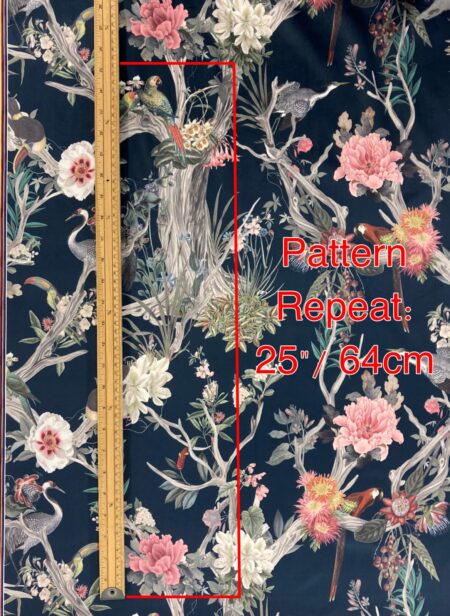 Chinoise Midnight Upholstery Velvet - Image 3