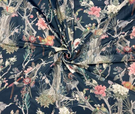 Chinoise Midnight Upholstery Velvet - Image 4