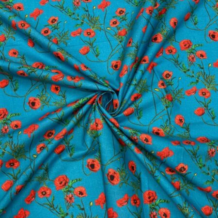 Tropical Floral Cotton Poplin - Image 4