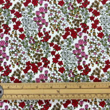 Packed Border Flowers Cotton Poplin - Image 2