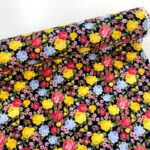 Multicolour Roses Cotton Poplin