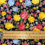 Multicolour Roses Cotton Poplin