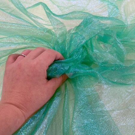 Iridescent Crinkle Organza - Image 2