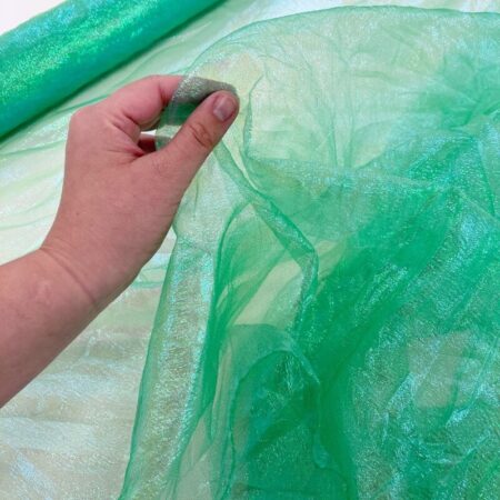 Iridescent Crinkle Organza - Image 3