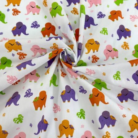 Baby Elephant Polycotton - Image 3
