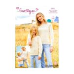 Stylecraft Aran Sweaters Pattern 9971