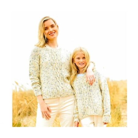 Stylecraft Aran Sweater and Tank Top Pattern 9973 - Image 2
