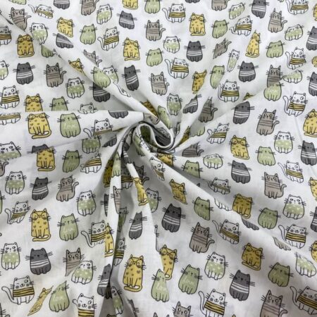 Quirky Cat Cotton - Image 3