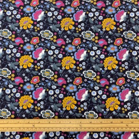 Indian Flower Cotton Poplin - Image 2