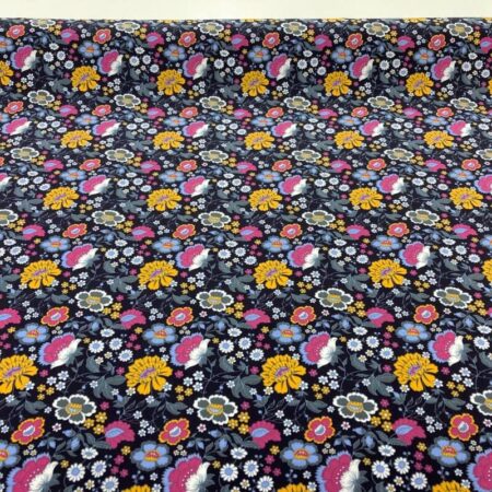 Indian Flower Cotton Poplin - Image 3