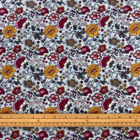 Indian Flower Cotton Poplin - Image 5