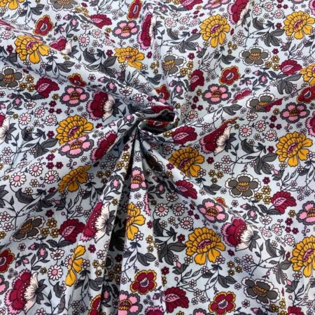 Indian Flower Cotton Poplin - Image 6