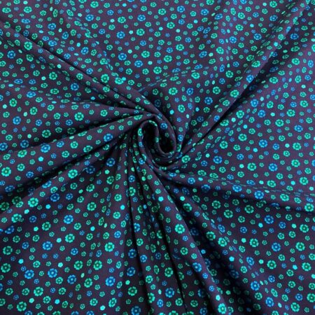 Turquoise Flowers Jersey - Image 3