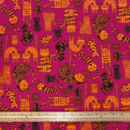 Cat Go Wild Cotton Poplin - Image 5