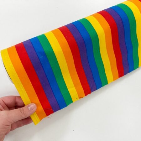 Bold Rainbow Seaside Stripe Cotton Poplin - Image 3