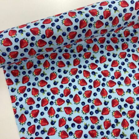 Strawberry and Blueberry Cotton Poplin - Image 6