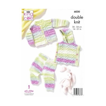 King Cole Hoody, Cardigan and Leggings Pattern 6030 - Image 2