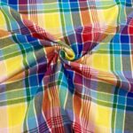 Rainbow Madras Check Cotton