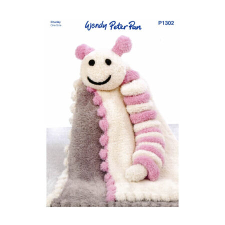 Bobble Edge Blanket and Caterpillar Pattern P1302