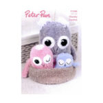 Crochet Owls with Nest Pattern P1306