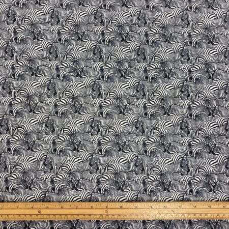 Crowded Zebras Cotton - Image 3