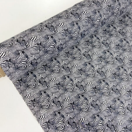 Crowded Zebras Cotton