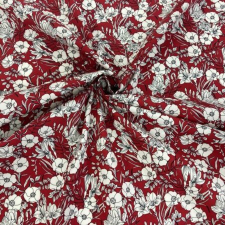 Bouquet Sketch Cotton Poplin - Image 4