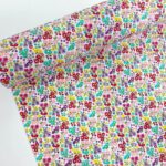 Bright Cluster Flowers Cotton Poplin