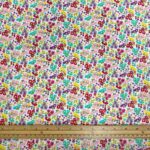 Bright Cluster Flowers Cotton Poplin