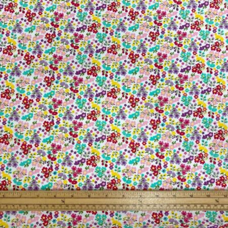 Bright Cluster Flowers Cotton Poplin - Image 2