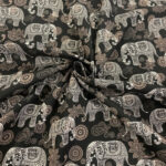 Henna Elephant Cotton Poplin