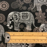 Henna Elephant Cotton Poplin