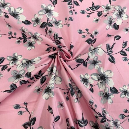 Wild Rose Shadow Cotton Poplin - Image 4