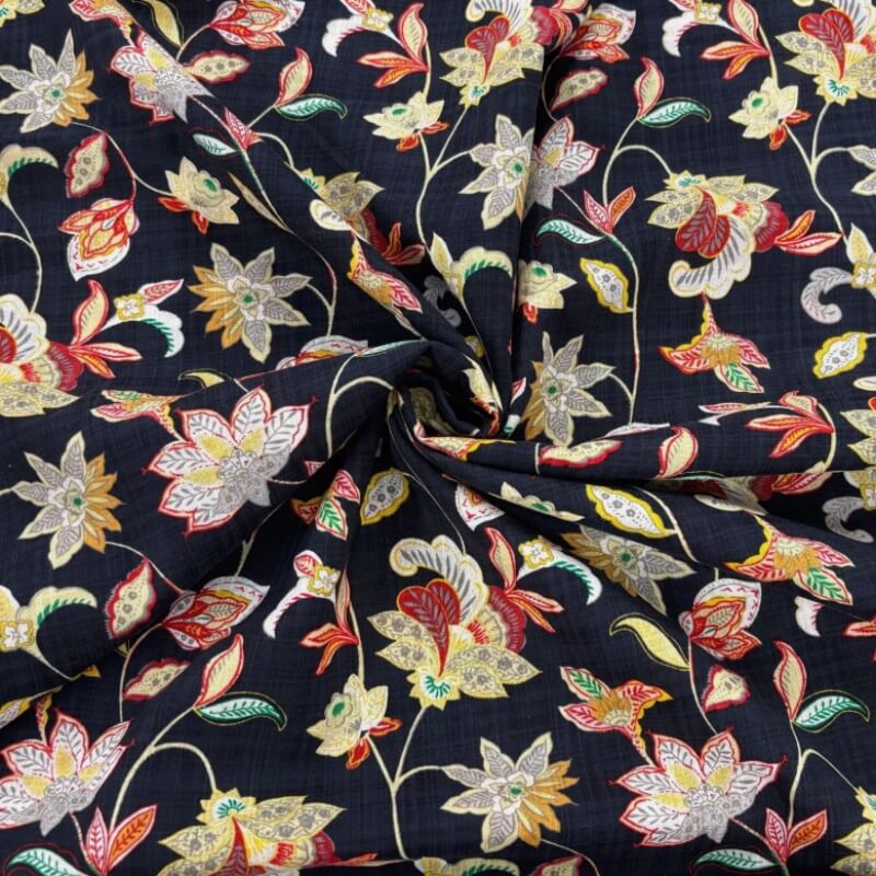 Image of Paisley Cotton Viscose Blend