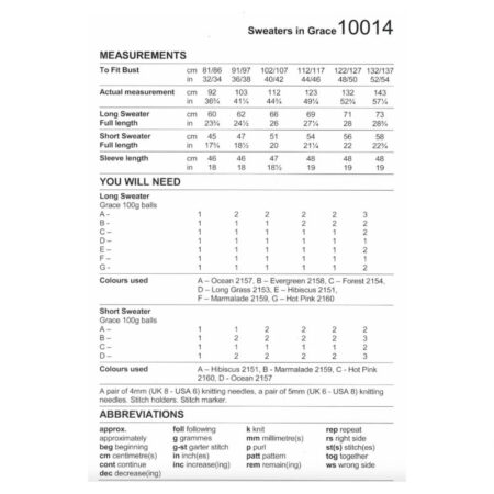 Stylecraft Sweaters Pattern 10014 - Image 2