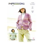 Stylecraft Sweater and Cardigan Pattern 10008