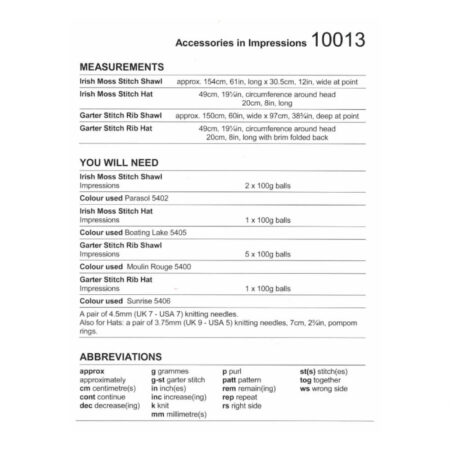 Stylecraft Accessories Pattern 10013 - Image 3