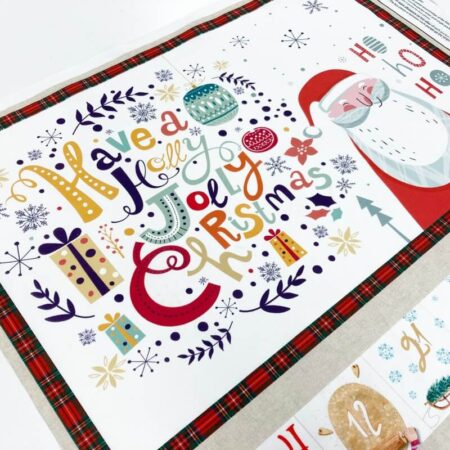 Jolly Santa Large Advent Calendar Panel - Image 3